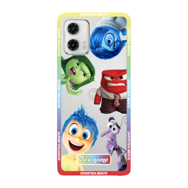 Capinha para Moto G73 Anti Impacto Personalizada - Divertidamente - Divertida Mente Transparente com nome