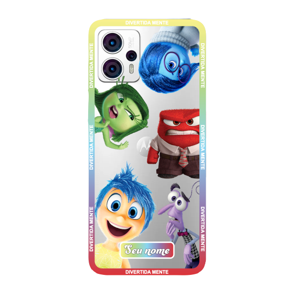 Capinha para Moto G23 Anti Impacto Personalizada - Divertidamente - Divertida Mente Transparente com nome