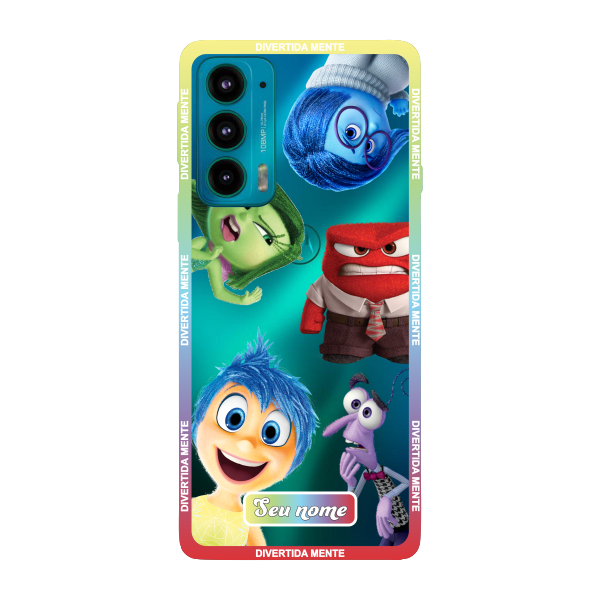 Capinha para Moto Edge 20 Anti Impacto Personalizada - Divertidamente - Divertida Mente Transparente com nome