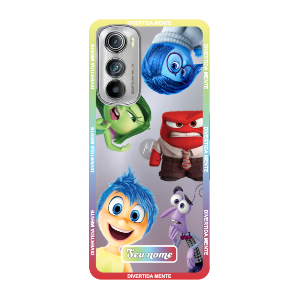 Capinha para Moto Edge 30 Anti Impacto Personalizada - Divertidamente - Divertida Mente Transparente com nome