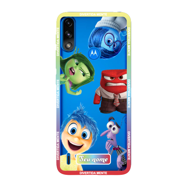 Capinha para Moto E7 Power Anti Impacto Personalizada - Divertidamente - Divertida Mente Transparente com nome
