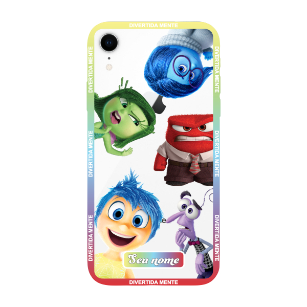 Capinha para iPhone XR Anti Impacto Personalizada - Divertidamente - Divertida Mente Transparente com nome