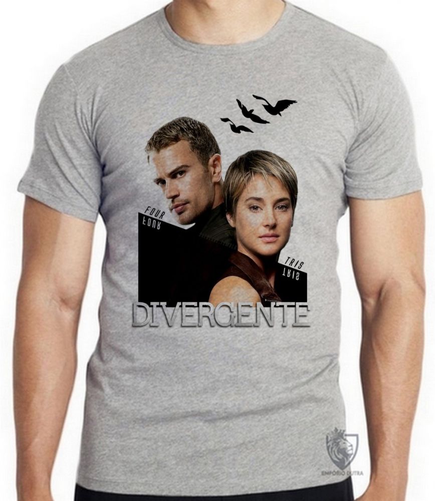 camiseta blusa Divergente Blusa criança infantil juvenil adulto camisa todos tamanhos