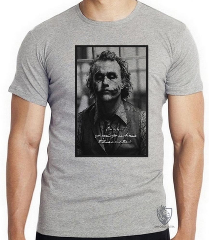 camiseta blusa Coringa Cavaleiro das Trevas Blusa criança infantil juvenil adulto camisa todos tamanhos