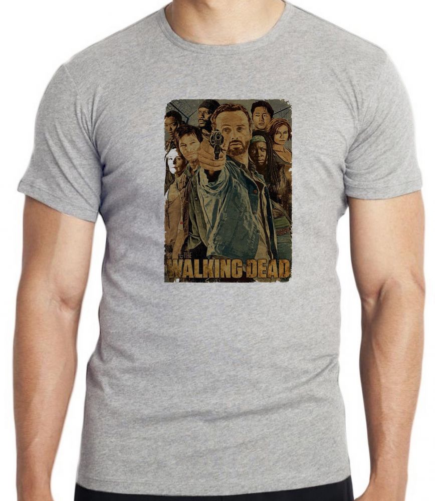 camiseta blusa The Walking Dead Arma Blusa criança infantil juvenil adulto camisa todos tamanhos