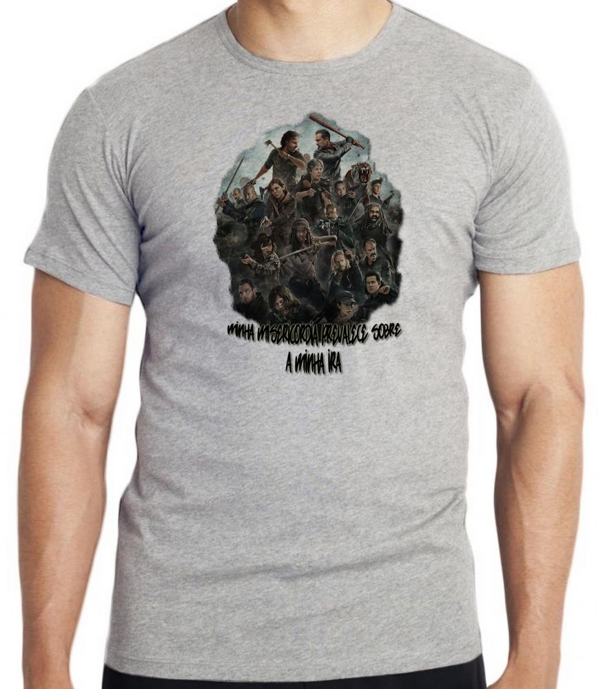 camiseta blusa The Walking Dead Misericórdia Blusa criança infantil juvenil adulto camisa todos tamanhos