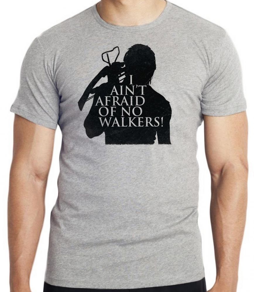 camiseta blusa The Walking Dead Afraid  Blusa criança infantil juvenil adulto camisa todos tamanhos