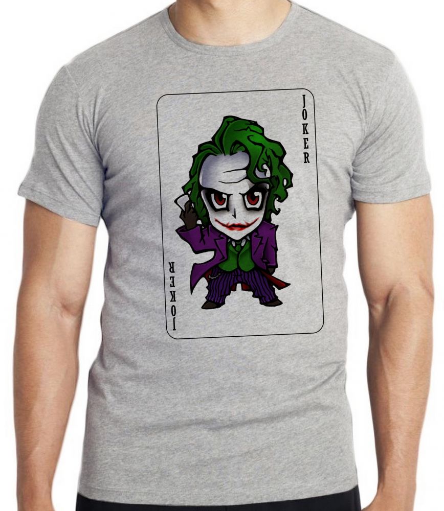 camiseta blusa Coringa Carta Blusa criança infantil juvenil adulto camisa todos tamanhos