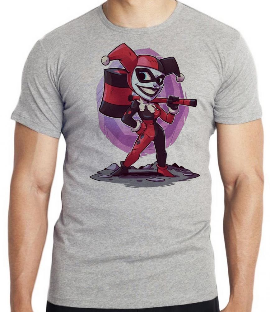 camiseta blusa Arlequina Palhaço Blusa criança infantil juvenil adulto camisa todos tamanhos