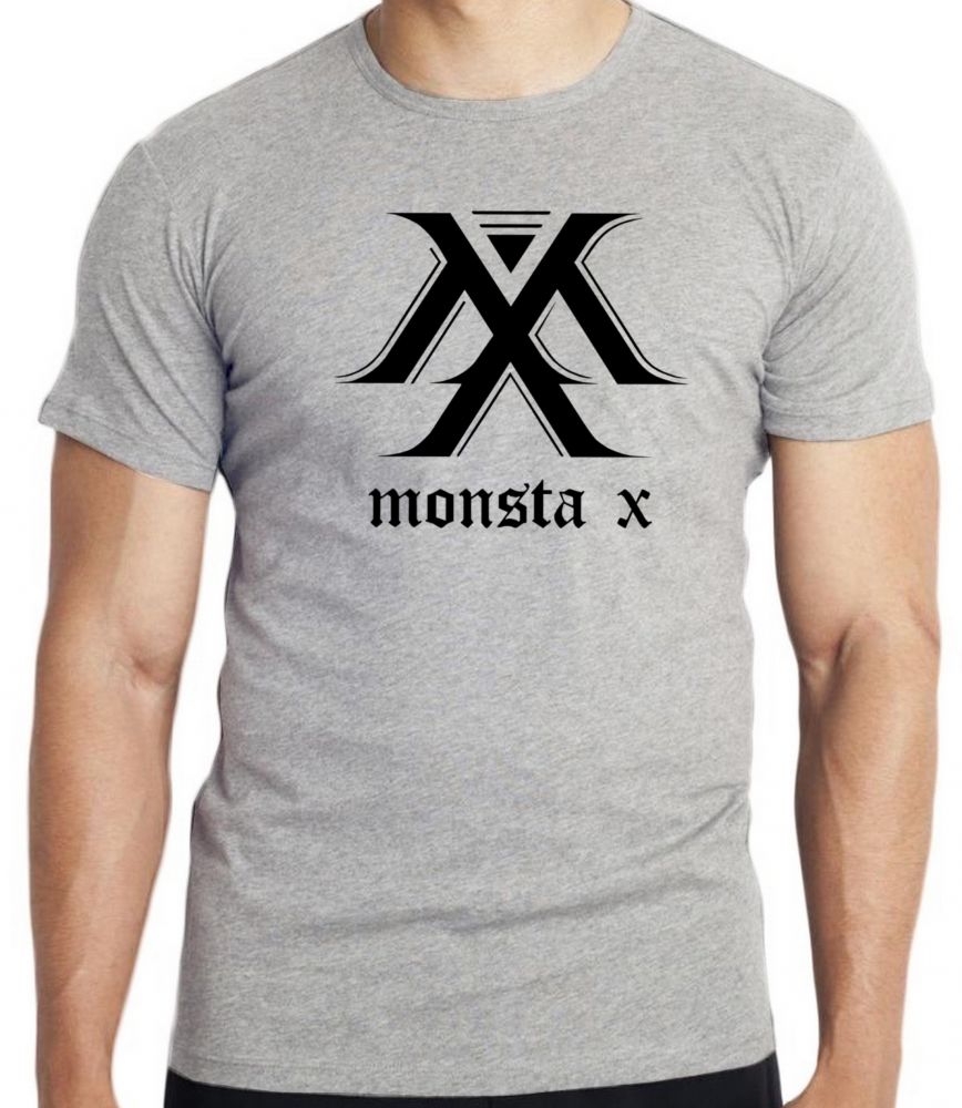 camiseta blusa monsta x k pop bts Blusa criança infantil juvenil adulto camisa tamanhos