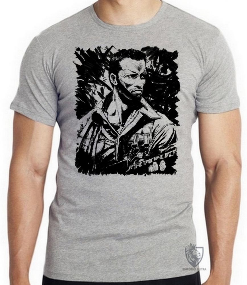camiseta blusa  Predador Schwarzenegger Blusa criança infantil juvenil adulto camisa todos tamanhos