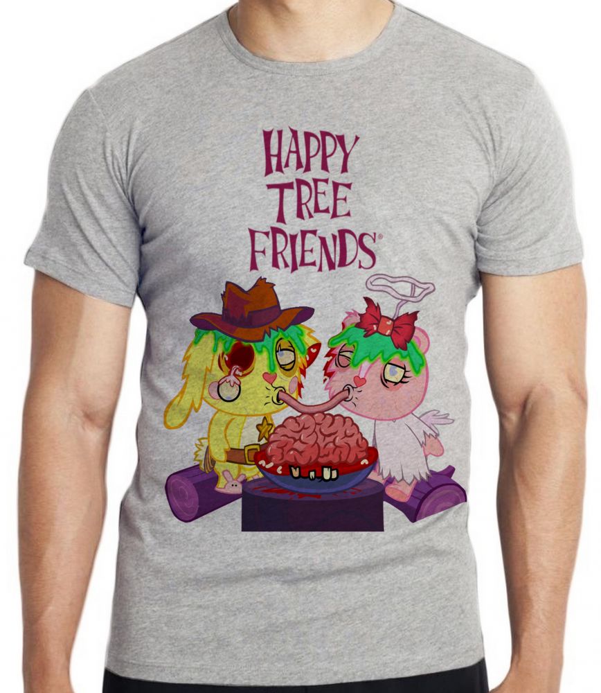 camiseta blusa  Happy Tree Friends Spaguetti Blusa criança infantil juvenil adulto camisa tamanhos