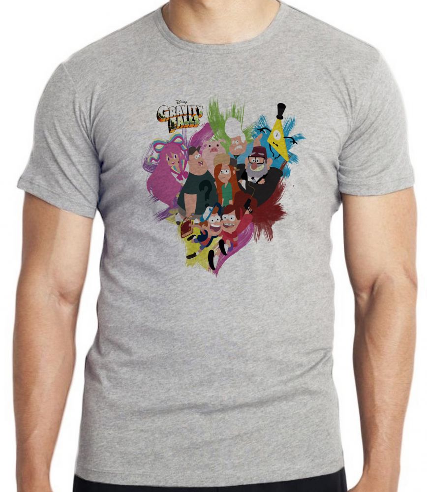 camiseta blusa  Gravity Falls  personagens Blusa criança infantil juvenil adulto camisa tamanhos