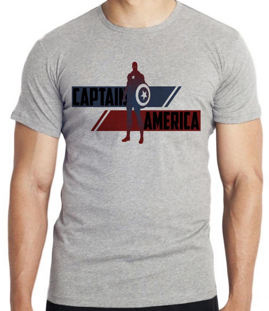camiseta blusa Capitão América  Listra Vingadores Blusa criança infantil juvenil adulto camisa tamanhos