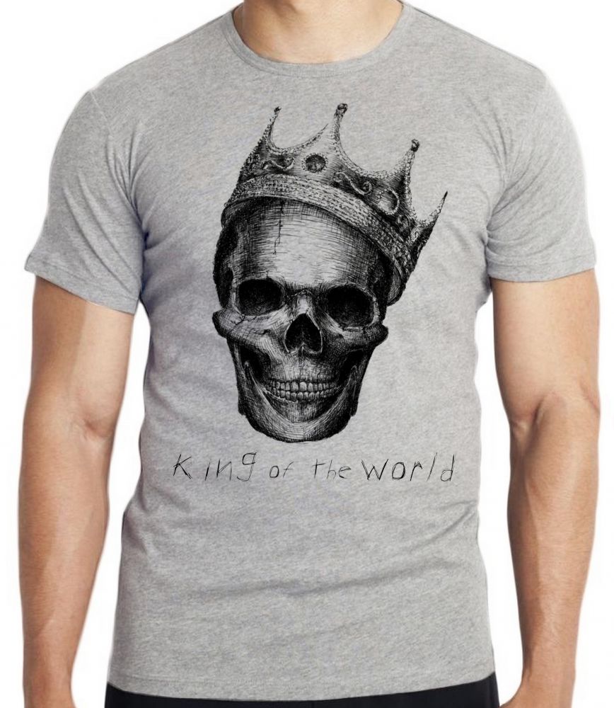 camiseta blusa  Caveira Coroa Blusa criança infantil juvenil adulto camisa tamanhos