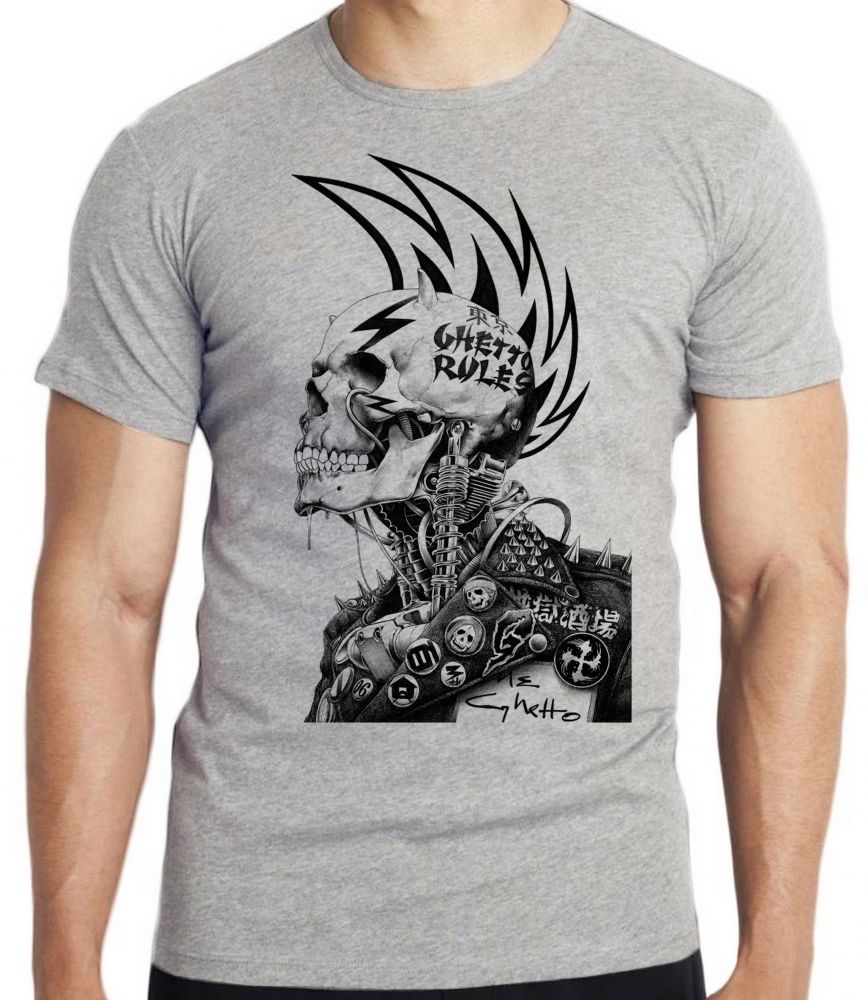camiseta blusa  Caveira Guetto Rules Blusa criança infantil juvenil adulto camisa tamanhos