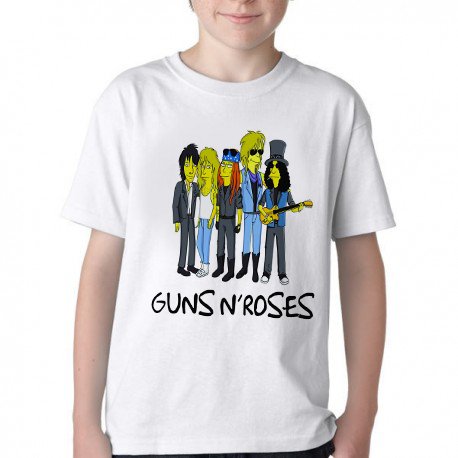 camiseta blusa Infantil ou adulto Simpsons Guns in Roses Blusa Criança todos tamanhos