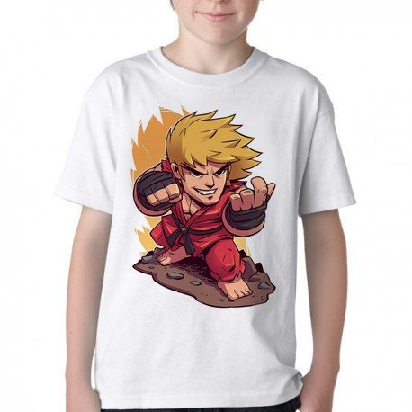 camiseta blusa Infantil ou adulto Ken Street Fighter  Blusa Criança todos tamanhos