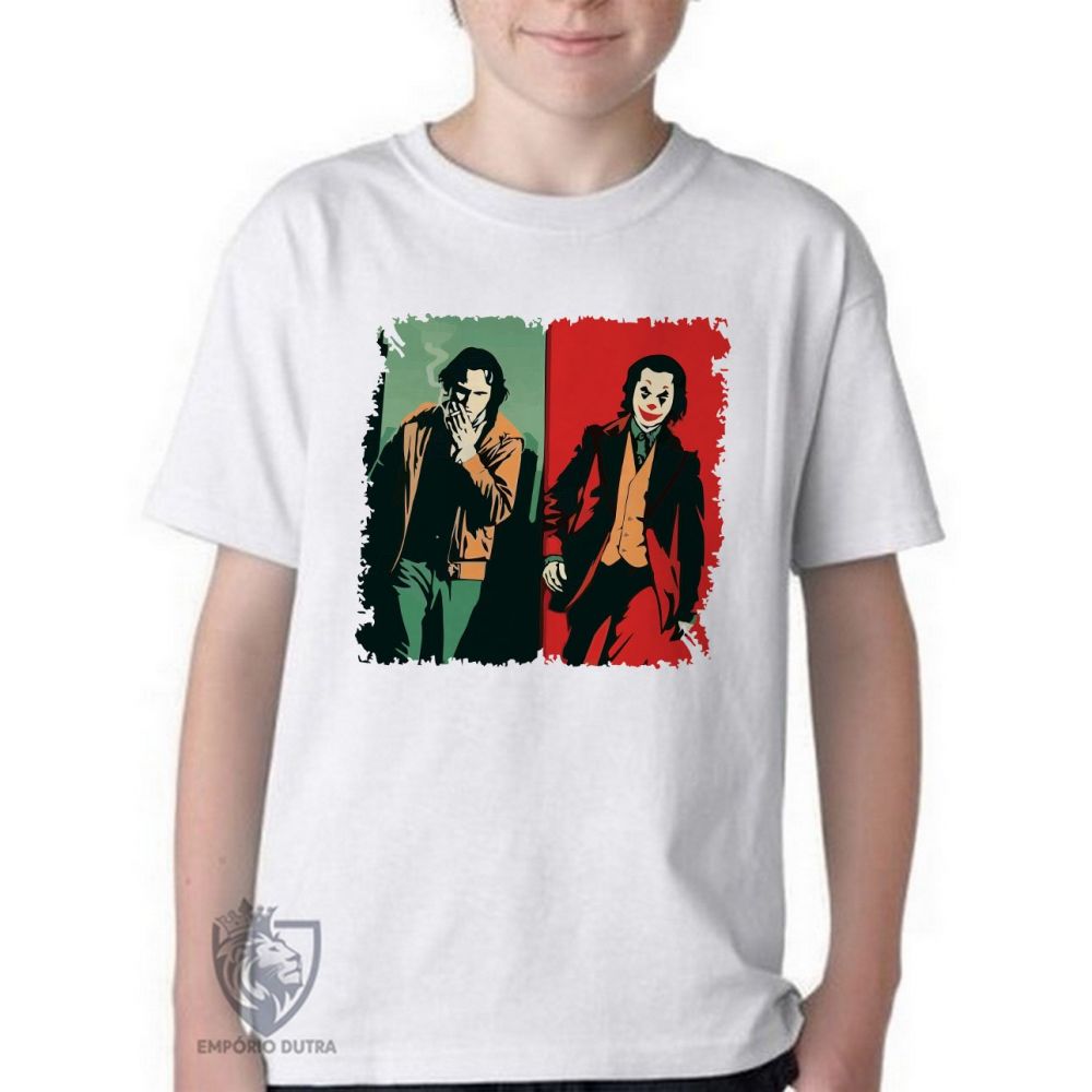 camiseta blusa Infantil ou adulto Coringa novo Blusa Criança todos tamanhos