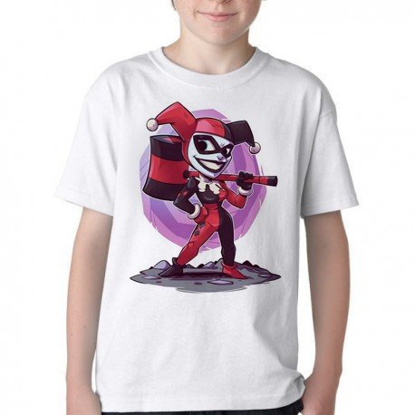 camiseta blusa Infantil ou adulto Arlequina Palhaço Blusa Criança todos tamanhos