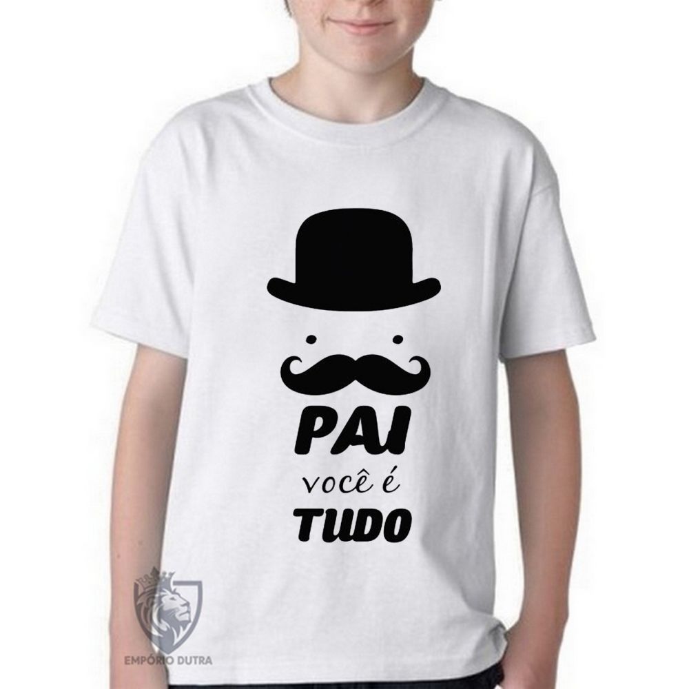 camiseta blusa Infantil ou adulto Pai tudo Blusa Criança todos tamanhos