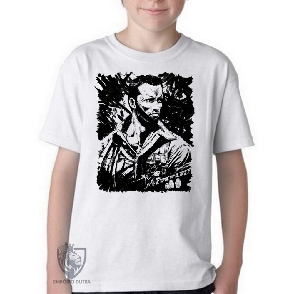 camiseta blusa Infantil ou adulto  Predador Schwarzenegger Blusa Criança todos tamanhos
