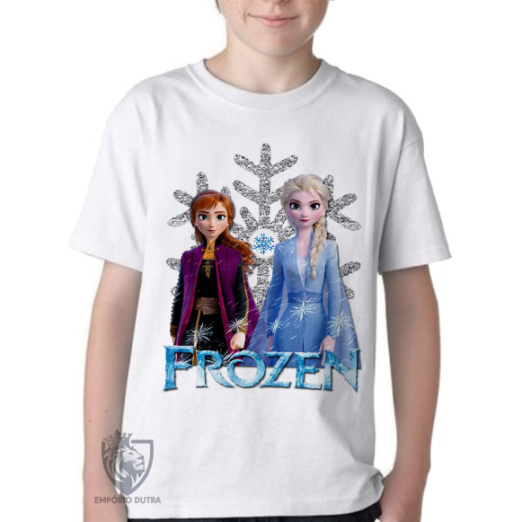 camiseta blusa Infantil ou adulto Frozen II Anna Elsa  Blusa Criança todos tamanhos