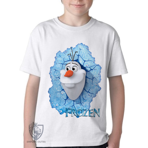 camiseta blusa Infantil ou adulto Frozen Olaf Blusa Criança todos tamanhos