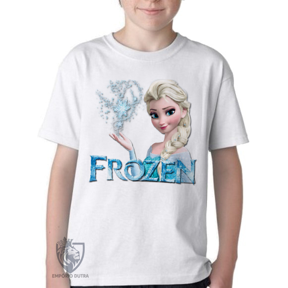 camiseta blusa Infantil ou adulto Frozen Elsa Blusa Criança todos tamanhos