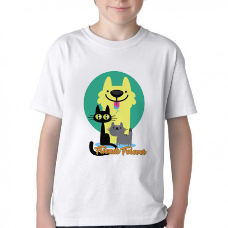 camiseta blusa Infantil ou adulto Pets Friend Forever Blusa Criança todos tamanhos