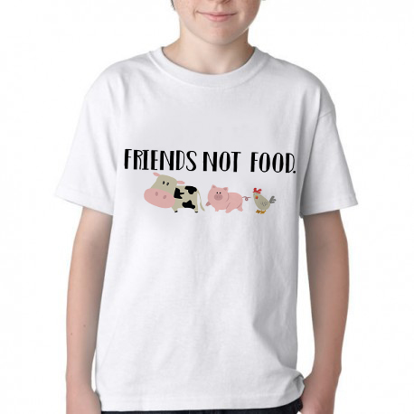camiseta blusa Infantil ou adulto Friends not food  Blusa Criança todos tamanhos