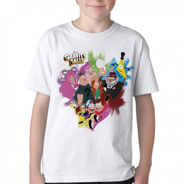 camiseta blusa Infantil ou adulto  Gravity Falls  personagens Blusa Criança todos tamanhos
