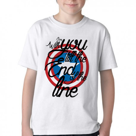 camiseta blusa Infantil ou adulto Capitão América Escudo End Line Blusa Criança todos tamanhos
