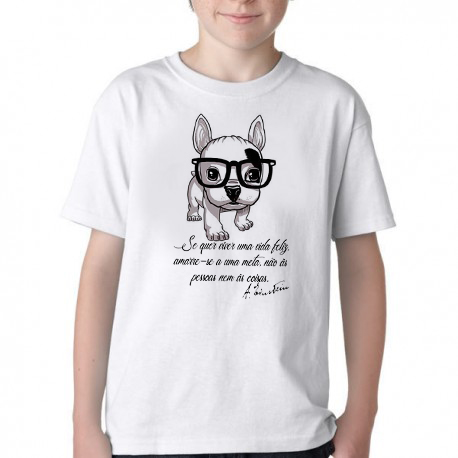 camiseta blusa Infantil ou adulto Cachorro Nerd frase Einstein Blusa Criança todos tamanhos