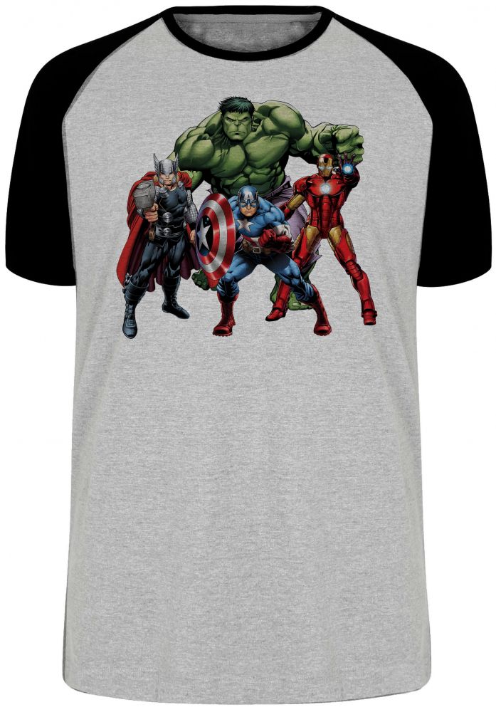 camiseta blusa Vingadores Blusa Plus Size extra grande adulto ou infantil