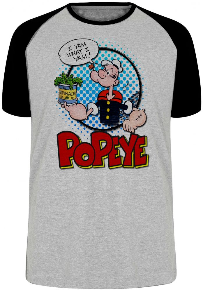 camiseta blusa Popeye Espinafre Blusa Plus Size extra grande adulto ou infantil