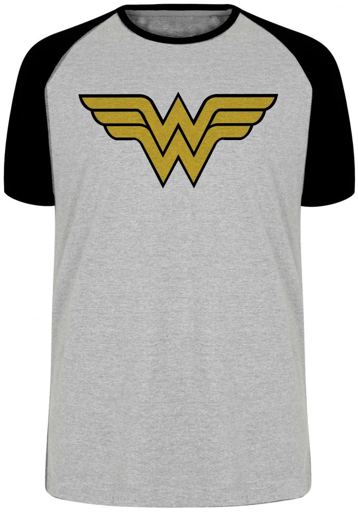 camiseta blusa Mulher Maravilha Logo Blusa Plus Size extra grande adulto ou infantil
