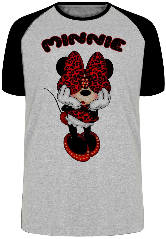 camiseta blusa Minnie Mouse Tope Blusa Plus Size extra grande adulto ou infantil