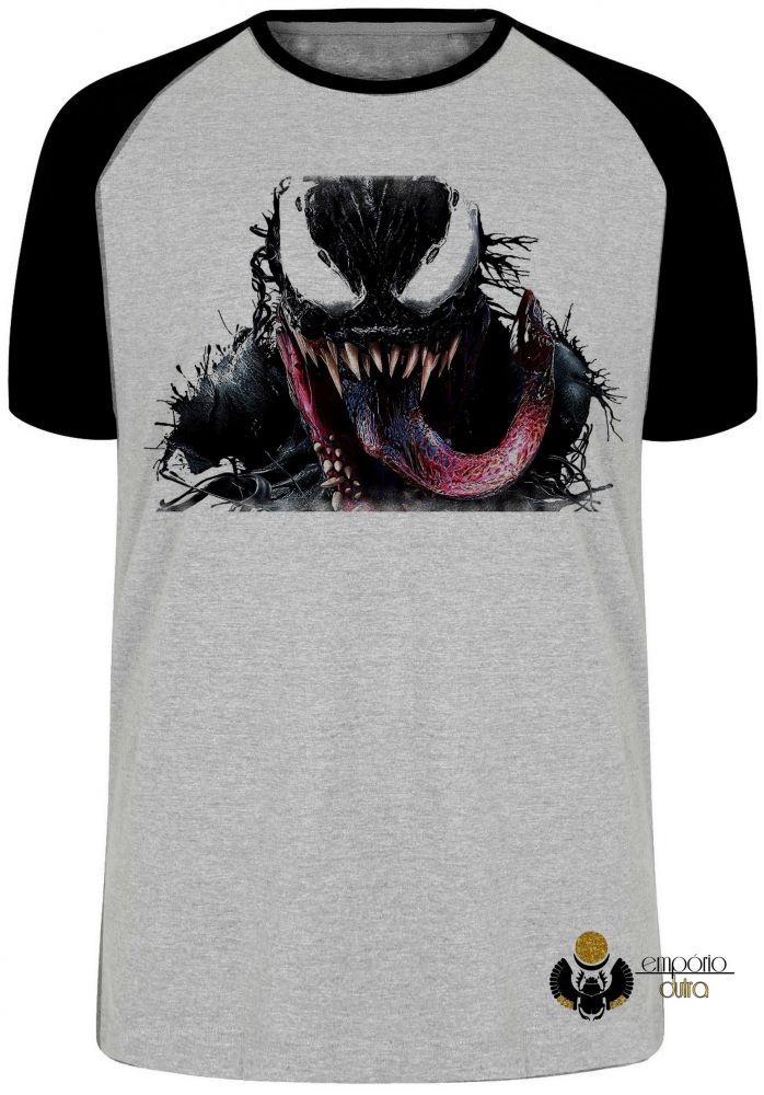 camiseta blusa Venom Aranha Blusa Plus Size extra grande adulto ou infantil