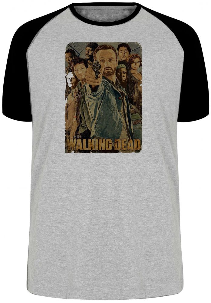 camiseta blusa The Walking Dead Arma Blusa Plus Size extra grande adulto ou infantil