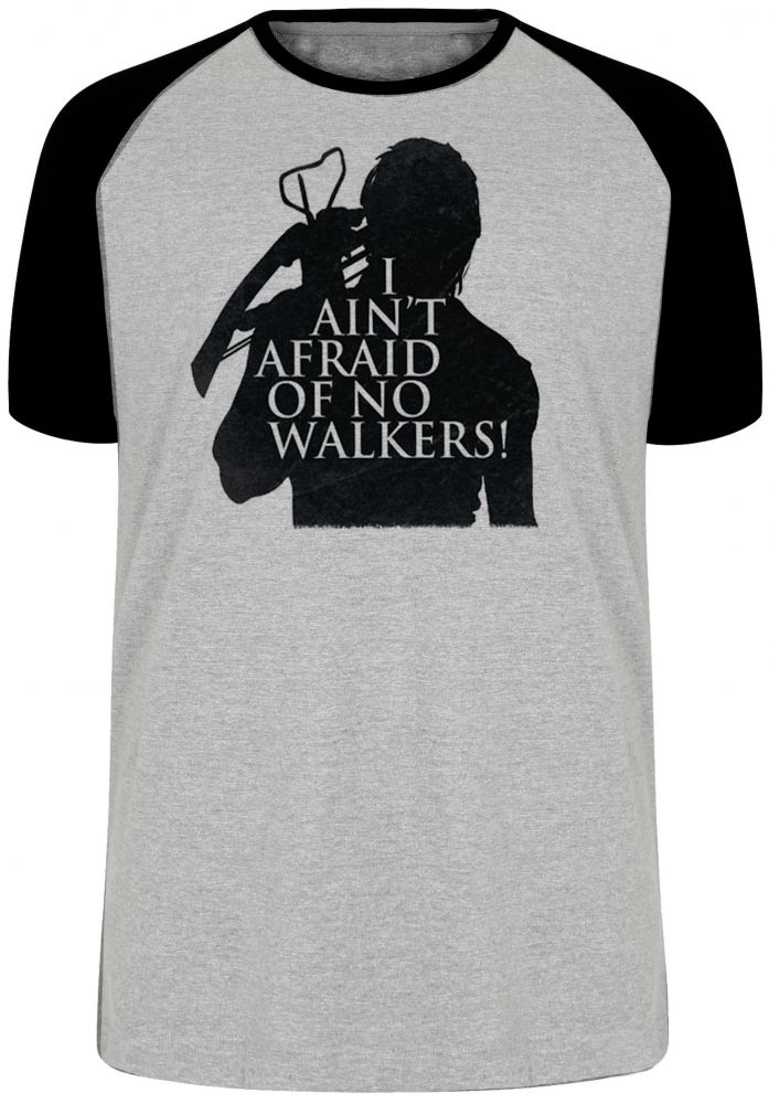 camiseta blusa The Walking Dead Afraid  Blusa Plus Size extra grande adulto ou infantil