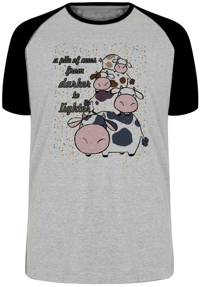 camiseta blusa Pilha de Vacas Blusa Plus Size extra grande adulto ou infantil
