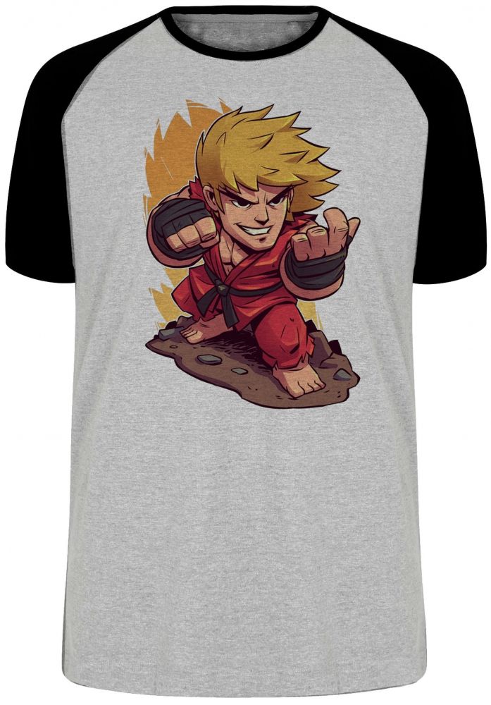 camiseta blusa Ken Street Fighter  Blusa Plus Size extra grande adulto ou infantil