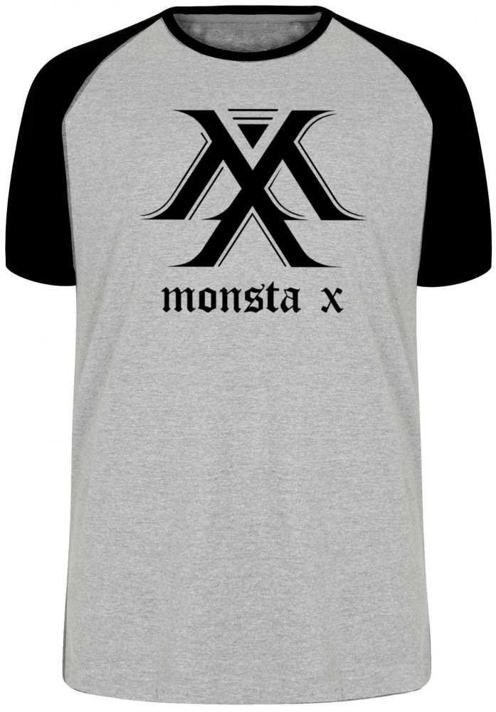 camiseta blusa monsta x k pop bts Blusa Plus Size extra grande adulto ou infantil