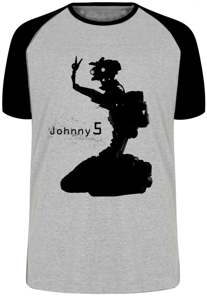 camiseta blusa Johnny 5 robô Blusa Plus Size extra grande adulto ou infantil