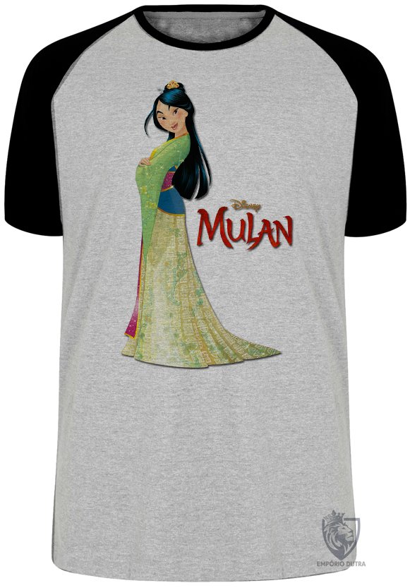 camiseta blusa Mulan vestido Blusa Plus Size extra grande adulto ou infantil