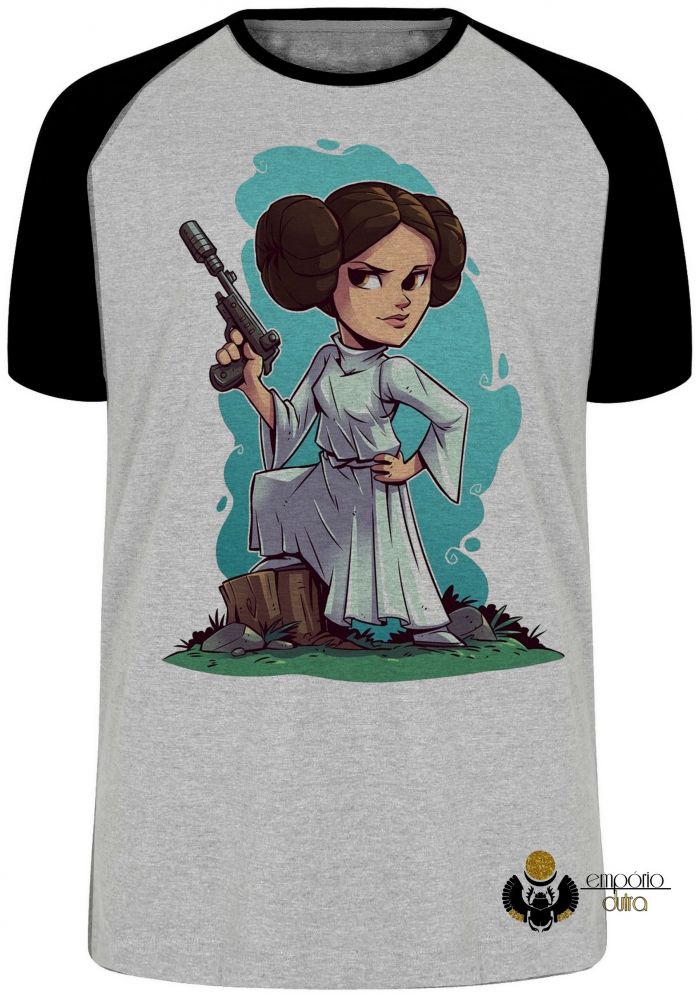 camiseta blusa Star Wars Mini Princesa Leia  Blusa Plus Size extra grande adulto ou infantil