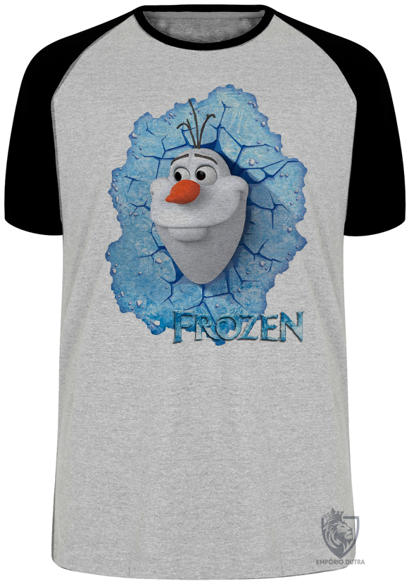 camiseta blusa Frozen Olaf Blusa Plus Size extra grande adulto ou infantil