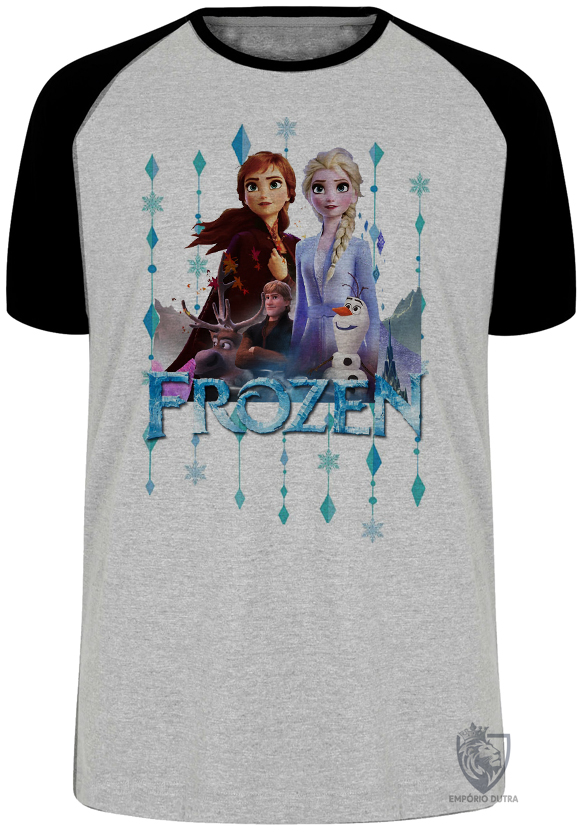 camiseta blusa Frozen II Elsa Anna Olaf Blusa Plus Size extra grande adulto ou infantil