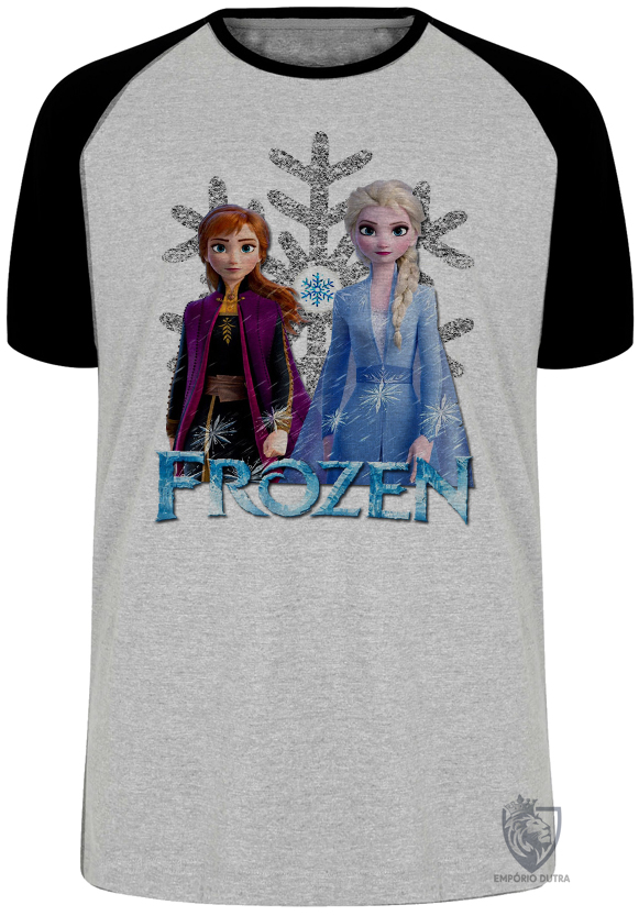 camiseta blusa Frozen II Anna Elsa  Blusa Plus Size extra grande adulto ou infantil